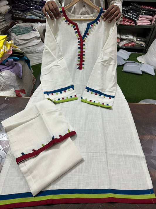 White Kurthi